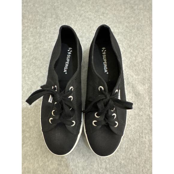 Superga 2740 Platform Sneakers – Black Avorio (Size 37.5 / US Women’s 7) NWOB - Picture 8 of 11